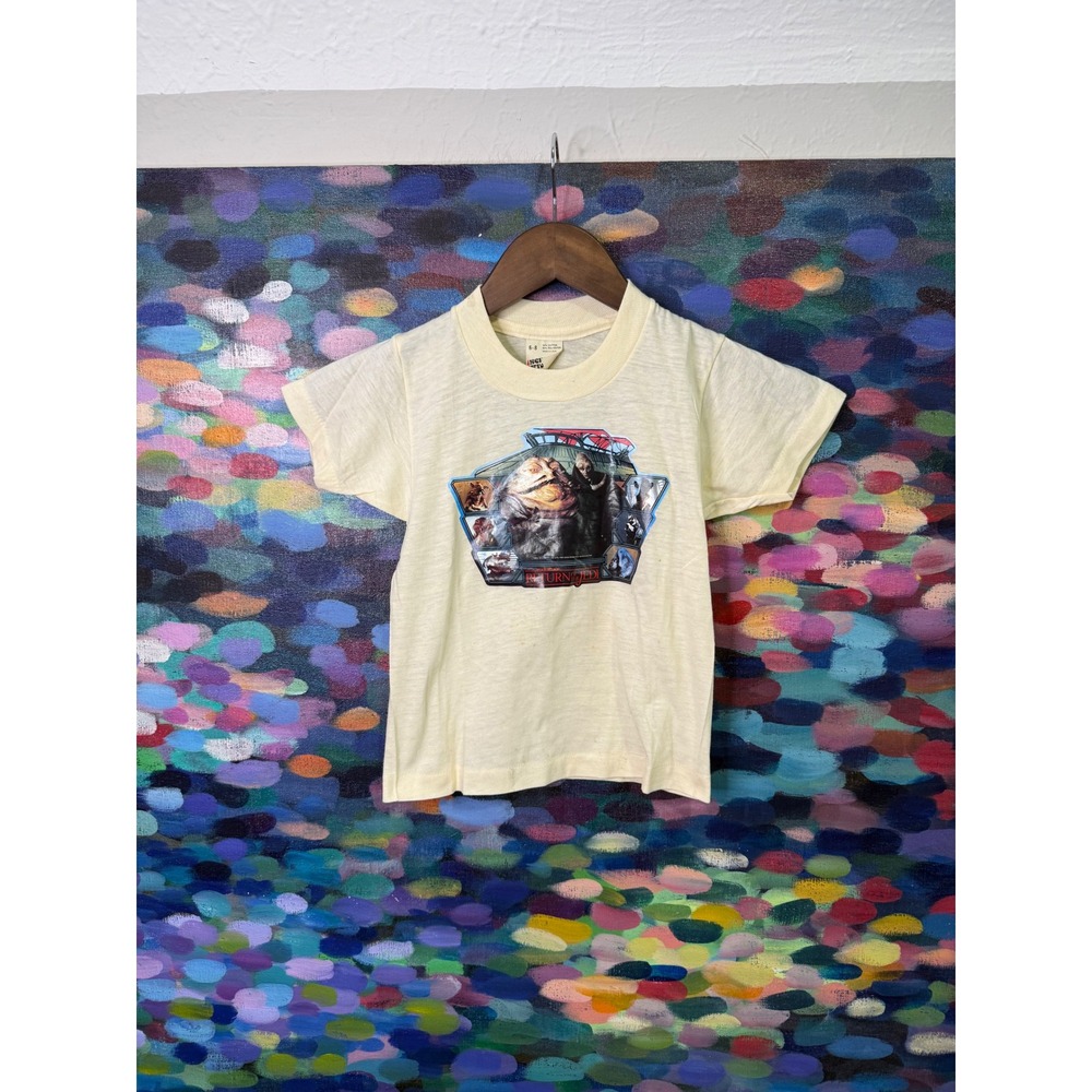Vintage Kids Screen Stars Return of the Jedi Star Wars T Shirt Size 6 8